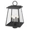 Z-Lite Broughton Outdoor Post Mount Fixture, 4-Light, 12.5 In.W x 22.5 In.H, Black/Clear Beveled 521PHBR-BK - alternate 2
